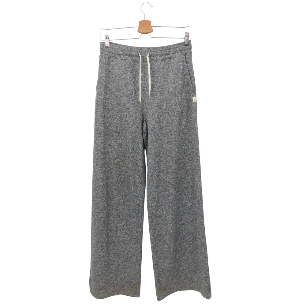 Vuori Womens Halo Essential Wide Leg Pants Heather Grey DreamKnit VW4023 Size S